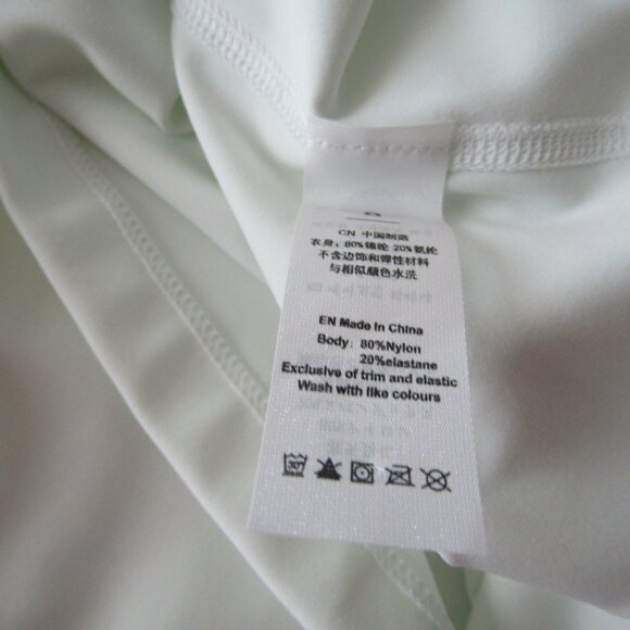 Milo Activewear Tennis Dress 8 White Athletic Athleisure Gym Workout - Picture 11 of 11